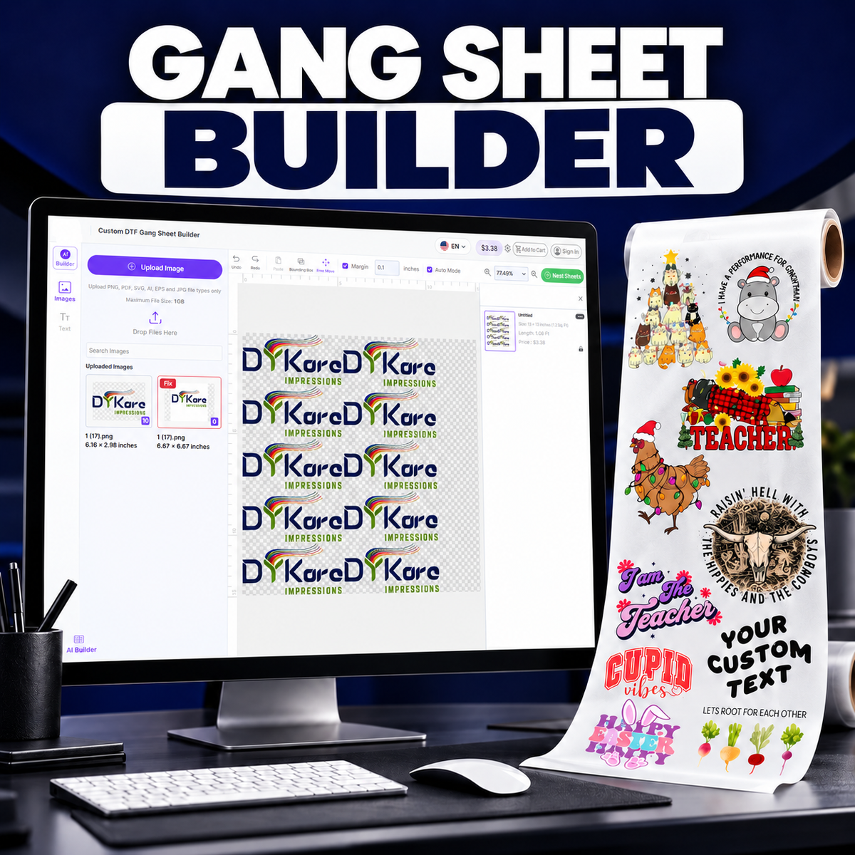 Build Your Custom DTF Gang Sheet