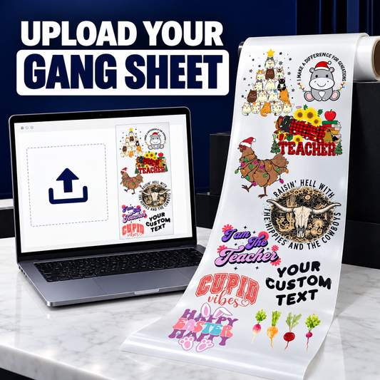 Upload Your Custom DTF Gang Sheet